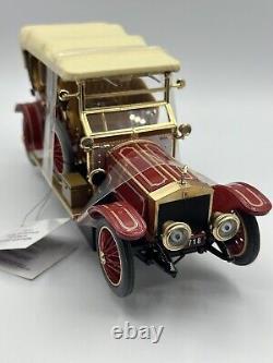 Franklin Mint 124 1911 Rolls-Royce Tourer Édition Limitée Extrêmement Rare NEUF