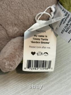 Gnome de jardin Jellycat Timmy Turtle extrêmement rare, tout neuf avec étiquettes, authentique