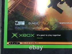 Halo 2 Affiche promotionnelle métallique en relief extrêmement rare pour Xbox Nouveau Master Chief