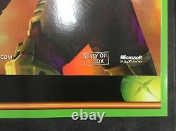 Halo 2 Extrêmement Rare Imbused Metallic Promo Poster Xbox Nouveau Chef