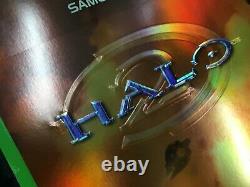 Halo 2 Extrêmement Rare Imbused Metallic Promo Poster Xbox Nouveau Chef