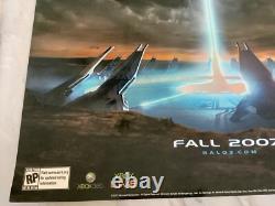 Halo 3 Affiche Promo Embossée Extrêmement Rare Xbox État Neuf Master Chief