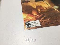 Halo 3 Affiche Promo Embossée Extrêmement Rare Xbox Neuf État Mint Master Chief