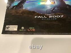 Halo 3 Affiche promotionnelle en relief extrêmement rare Xbox Nouvelle condition menthe du Master Chief