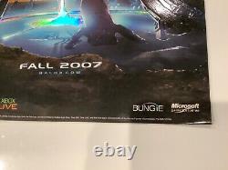 Halo 3 Affiche promotionnelle en relief extrêmement rare Xbox Nouvelle condition menthe du Master Chief