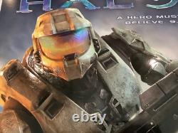 Halo 3 Affiche promotionnelle gaufrée extrêmement rare Xbox neuve, état impeccable, Master Chief