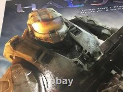 Halo 3 Extrêmement Rare Affiche De Promo Embossed Xbox Nouveau État De La Monnaie Master Chief