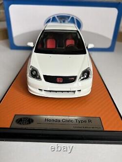 Honda Civic Ep3 Type R Blanc Championnat 1.18 Échelle Extrêmement Rare