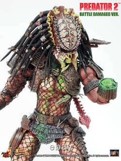 Hot Toys Hottoys Mms 45 14' Extremely New Rare Predator 2 Battle Damaged Version