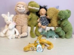 Jellycat Breloque de sac Dragon doré extrêmement rare et retirée de la vente, neuve avec étiquettes, authentique