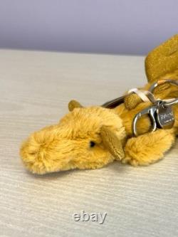 Jellycat Breloque de sac Dragon doré extrêmement rare et retirée de la vente, neuve avec étiquettes, authentique