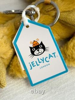 Jellycat Breloque de sac Dragon doré extrêmement rare et retirée de la vente, neuve avec étiquettes, authentique