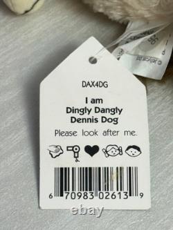 Jellycat Chien Dingly Dangly Dennis Vintage Extrêmement Rare, Tout Neuf Avec Étiquettes