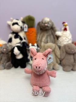 Jellycat Cochon à dents, extrêmement rare et retiré de la vente, petit, neuf avec étiquettes, authentique