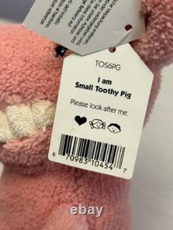 Jellycat Cochon à dents, extrêmement rare et retiré de la vente, petit, neuf avec étiquettes, authentique