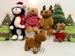 Jellycat Diddle Renne Extrêmement Rare Retiré, Tout Neuf Sans Étiquettes, Authentique