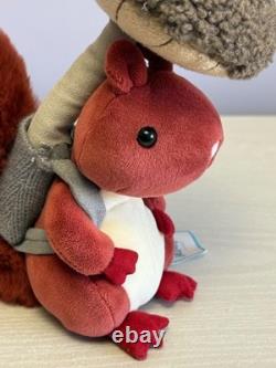 Jellycat Extremely Rare Retired Fungi Forager Squirrel, Neuf Avec Étiquettes, Authentique