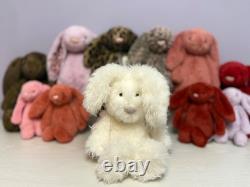 Jellycat Extrêmement Rare Retiré Medium Angora Bunny, Neuf Sans Étiquettes, Authentique