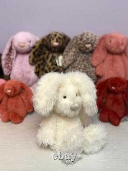Jellycat Extrêmement Rare Retiré Medium Angora Bunny, Neuf Sans Étiquettes, Authentique