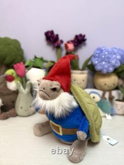 Jellycat Gnome de jardin Timmy Turtle extrêmement rare, neuf avec étiquettes, authentique