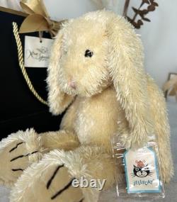 Jellycat Grand Lapin Crème Ancien Ami Extrêmement Rare Retraité Étiquettes Vintage