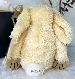 Jellycat Grand Lapin Crème Ancien Ami Extrêmement Rare Retraité Étiquettes Vintage