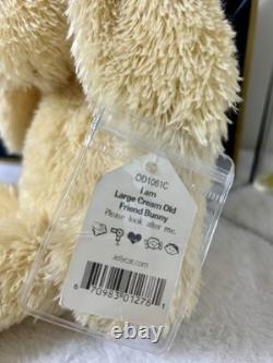 Jellycat Grand Lapin Crème Ancien Ami Extrêmement Rare Retraité Étiquettes Vintage