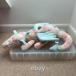 Jellycat Lazulia Dragon immense extrêmement rare, neuf avec étiquette, livraison gratuite et rapide