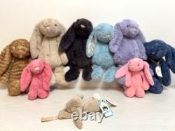 Jellycat Poussin Beige Très Rare Bashful Clip de Sucette, Neuf Avec Étiquettes, Authentique