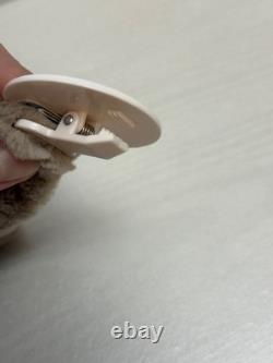 Jellycat Poussin Beige Très Rare Bashful Clip de Sucette, Neuf Avec Étiquettes, Authentique