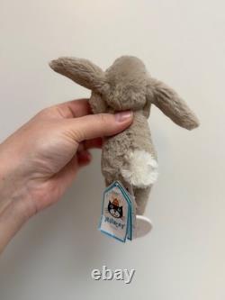 Jellycat Poussin Beige Très Rare Bashful Clip de Sucette, Neuf Avec Étiquettes, Authentique