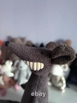 Jellycat Retiré Et Extrêmement Rare Rat Denté Tout Neuf Avec Étiquettes Authentique