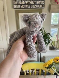 Jellycat Silver Kooky Nouveau Chat Extrêmement Rare Retraité Jouet Doux Chaton Kitty Tags