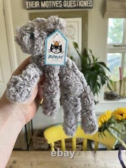 Jellycat Silver Kooky Nouveau Chat Extrêmement Rare Retraité Jouet Doux Chaton Kitty Tags