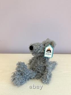 Jellycat extrêmement rare, petit loup Scamp gris retiré de la vente, neuf avec étiquette, authentique