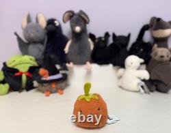 Jellycat extrêmement rare, petit potiron duveteux retiré de la vente, neuf avec étiquettes, authentique