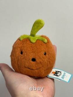 Jellycat extrêmement rare, petit potiron duveteux retiré de la vente, neuf avec étiquettes, authentique