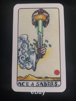 Jeu de tarot Star Wars, extrêmement rare, œuvre originale dessinée à la main, neuf sous blister scellé