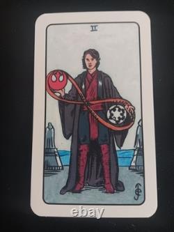 Jeu de tarot Star Wars, extrêmement rare, œuvre originale dessinée à la main, neuf sous blister scellé