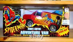 Jouet RC Vintage Spider-Man Adventure Van extrêmement rare et scellé Toy Biz