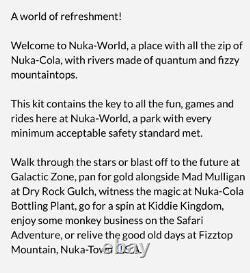 Kit de bienvenue de Nuka World Fallout Extrêmement rare Neuf scellé (petite bosse en bas)