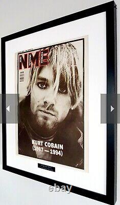 Kurt Cobain Luxe Montage/Cadre ORIGINAL NME couverture 1994-Extrêmement RARE-Nirvana