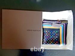 LOUIS VUITTON Takashi Murakami Carré en Soie Extrêmement Rare NEUF avec Boîte