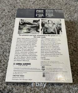 Le jour le plus long CBS/FOX Video VHS avec boîtier à chargement latéral (extrêmement RARE) NEUF