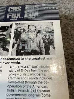 Le jour le plus long CBS/FOX Video VHS avec boîtier à chargement latéral (extrêmement RARE) NEUF