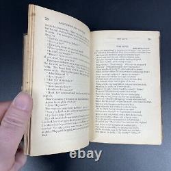 Le livre de récitations et dialogues de Wilson 1869, extrêmement rare, New York