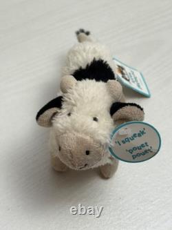 Little Jellycat Extrêmement Rare Jouet à Squeak Vache Barn Buddy, Neuf Avec Étiquettes, Authentique