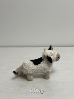 Little Jellycat Extrêmement Rare Jouet à Squeak Vache Barn Buddy, Neuf Avec Étiquettes, Authentique