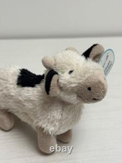 Little Jellycat Extrêmement Rare Jouet à Squeak Vache Barn Buddy, Neuf Avec Étiquettes, Authentique