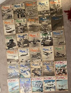 Lot extrêmement rare de 30 magazines de vol de 1938 et 1939 The New Air Weekly VTG